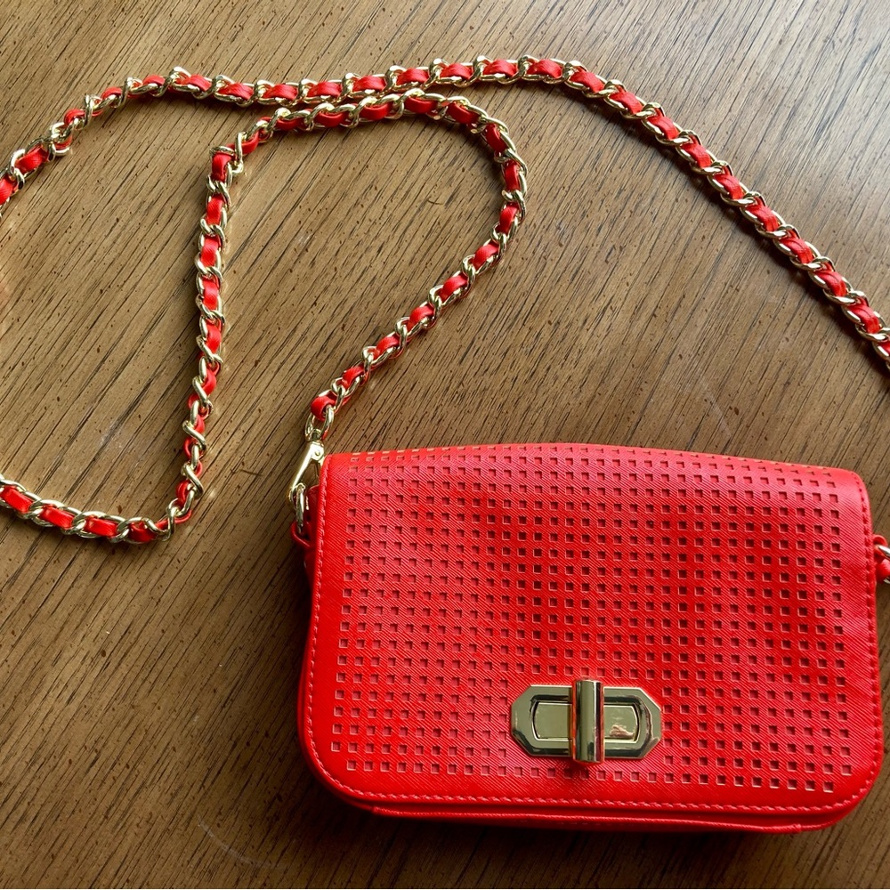 Banana Republic Red Crossbody Purse